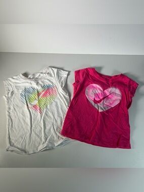Toddler Girl's Nike Short Sleeve Graphic T-Shirt Size: 2T And 3T Lot Of 2